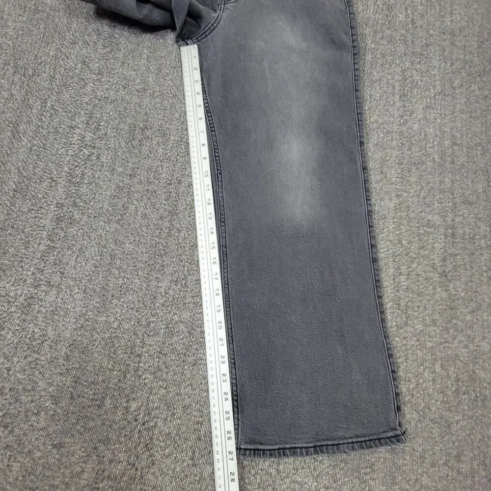 Hollister Jeans Womens 10S Gray Ultra High Rise Baggy Wide Leg Stretch Denim